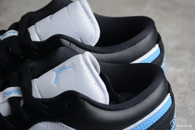 White University 1 Black (W) DC0774-041  Jordan Blue Low 0724